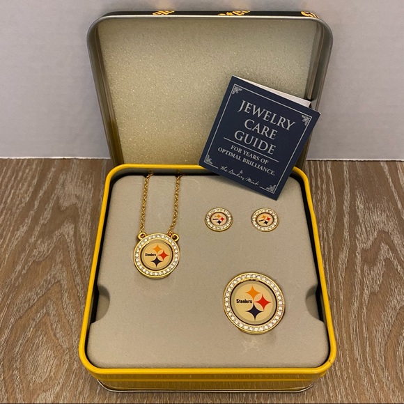 DANBURY MINT Pittsburgh Steelers NFL Jewelry Set - Picture 4 of 6
